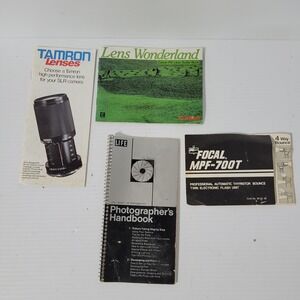 Canon Lens Wonderland FD Lens Guide Book and More Photography Pamphlets